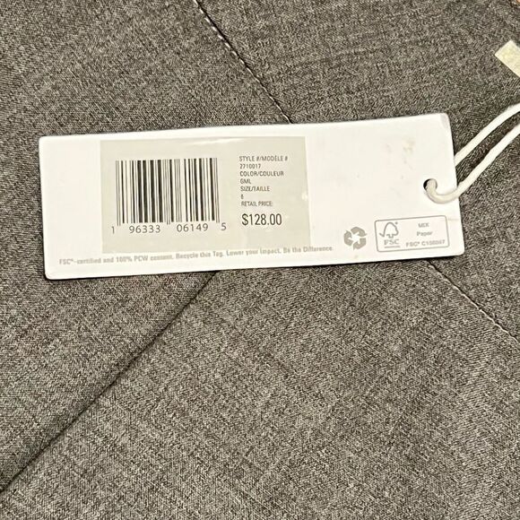 Outerknown NWT Gray Tailored Shorts size 6 style 2710017 - Picture 4 of 9